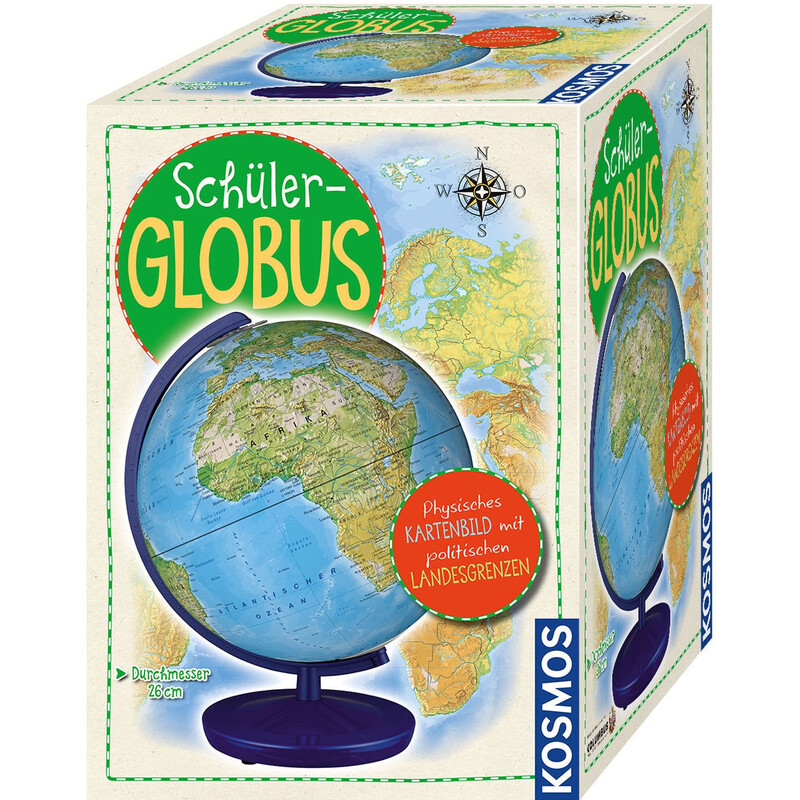 Kosmos Verlag Globo per Bambini Schülerglobus physisch 26cm