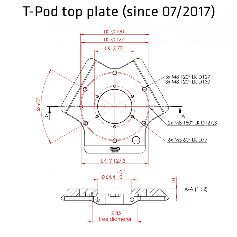 Avalon Cavalletto T-Pod 75-110cm