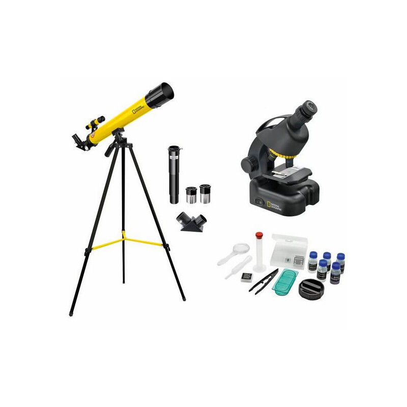 National Geographic Telescopio e microscopio in set per esperti