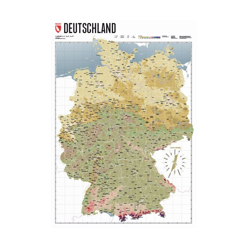 Marmota Maps Mappa Deutschlandkarte Atlas Retro