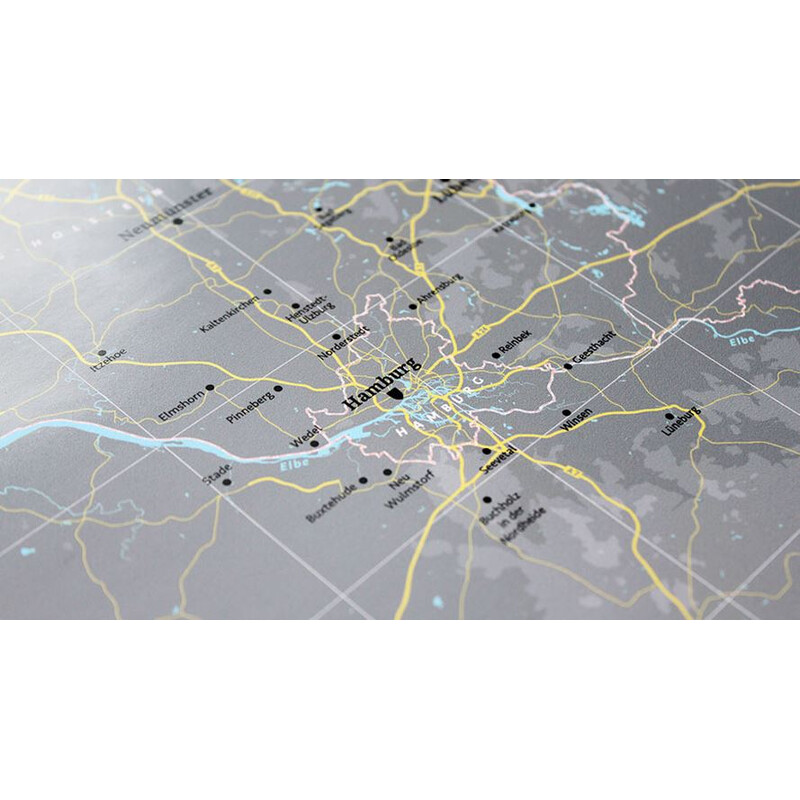 Marmota Maps Mappa Deutschlandkarte Map Grey