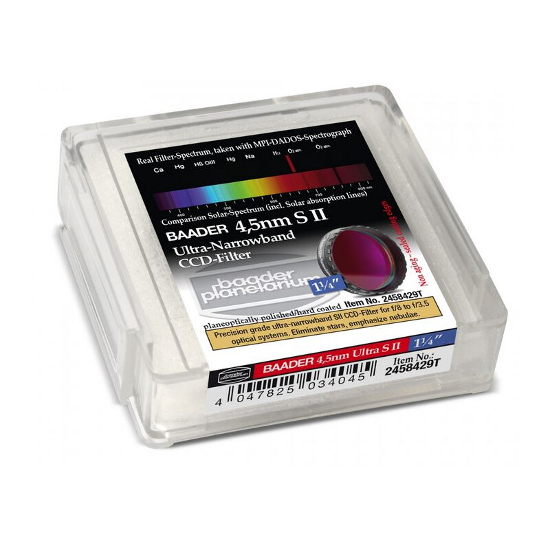 Baader Filtro Ultra-Narrowband 4.5nm S II CCD-Filter 1,25"
