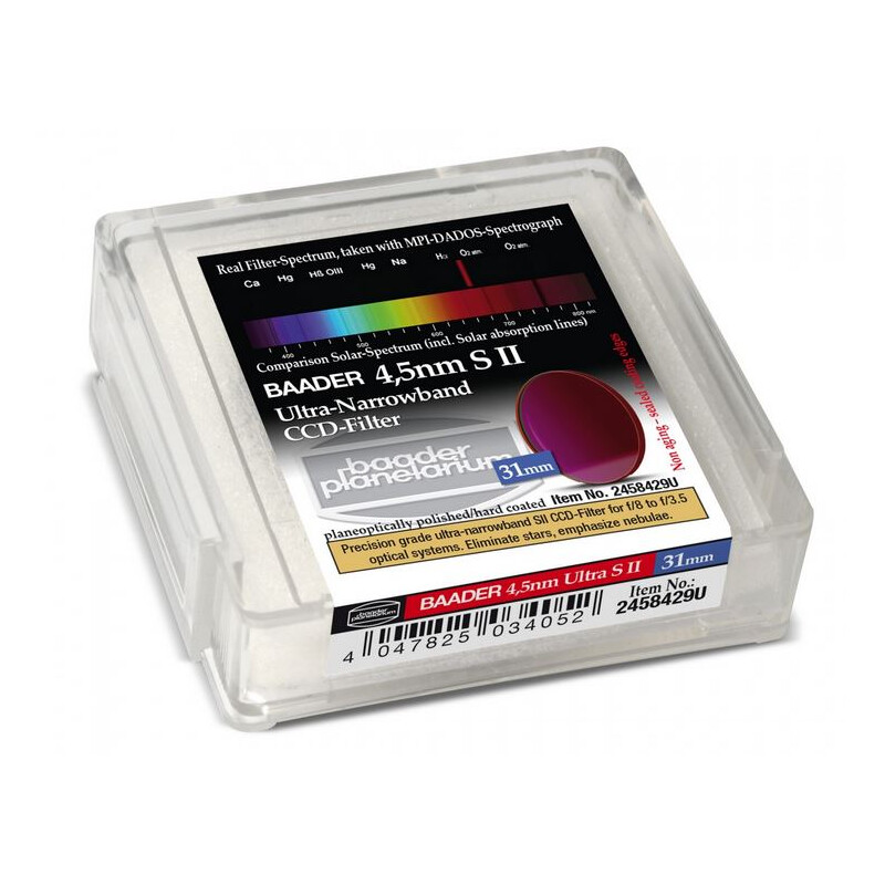 Baader Filtro S II Ultra-Narrowband 4,5nm 31mm