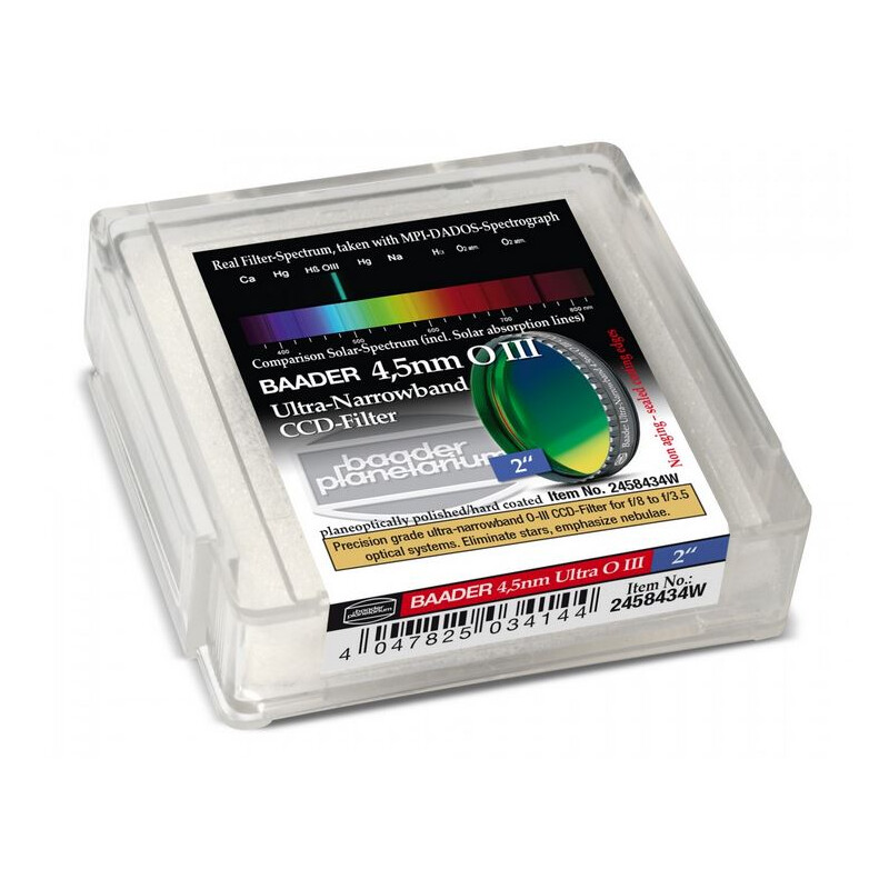 Baader Filtro OIII a banda ultra stretta da 4,5 nm 2".