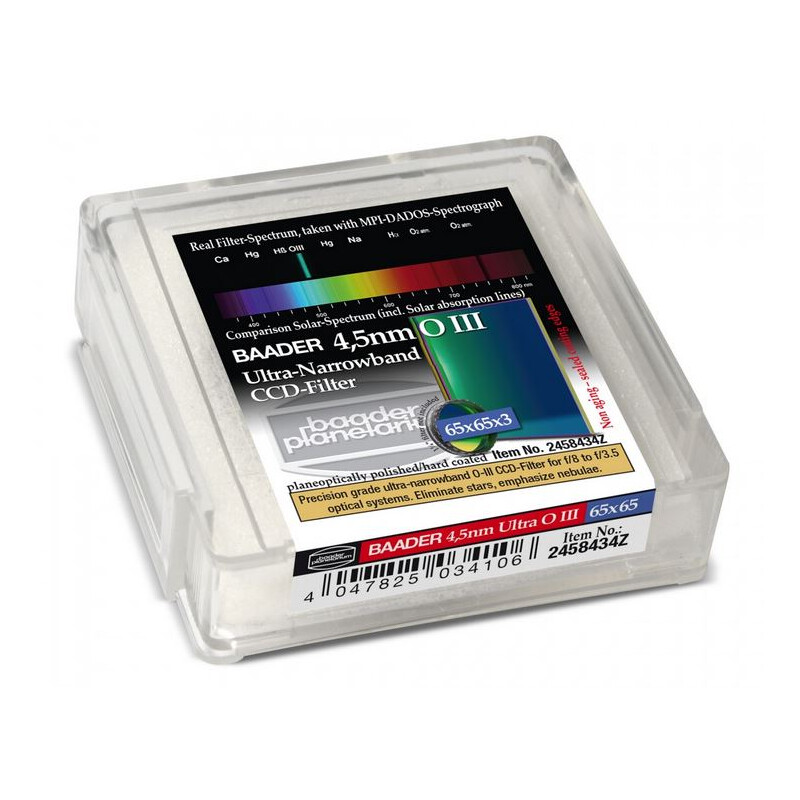 Baader Filtro OIII Ultra-Narrowband 4,5nm 65x65mm