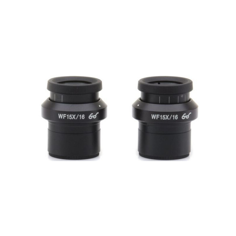 Optika Oculari ST-302, WF15x/16 (coppia), punto oculare alto, compensazione diottrica e conchiglie di gomma