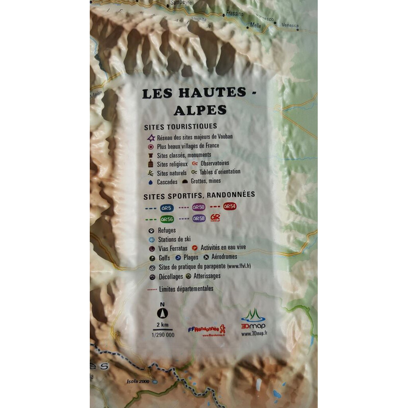 3Dmap Mappa Regionale Les Hautes Alpes