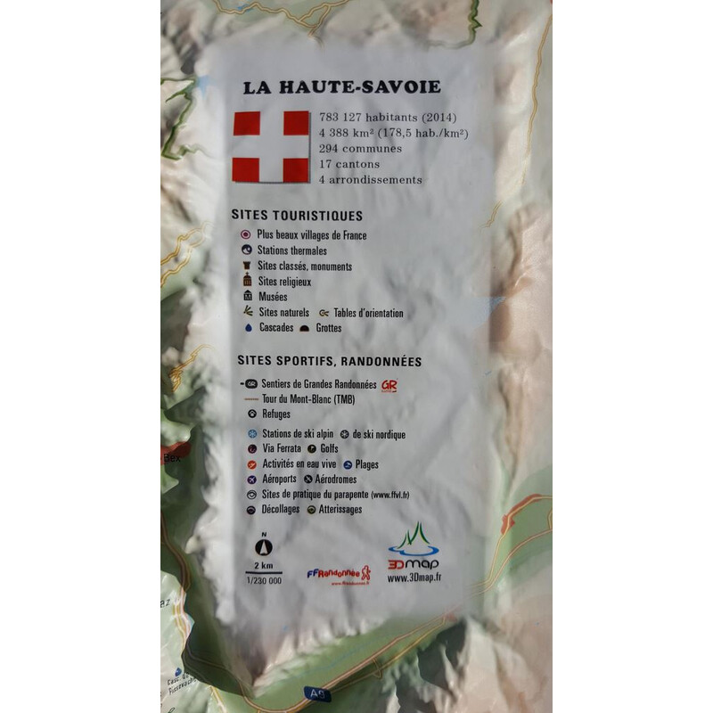 3Dmap Mappa Regionale La Haute Savoie