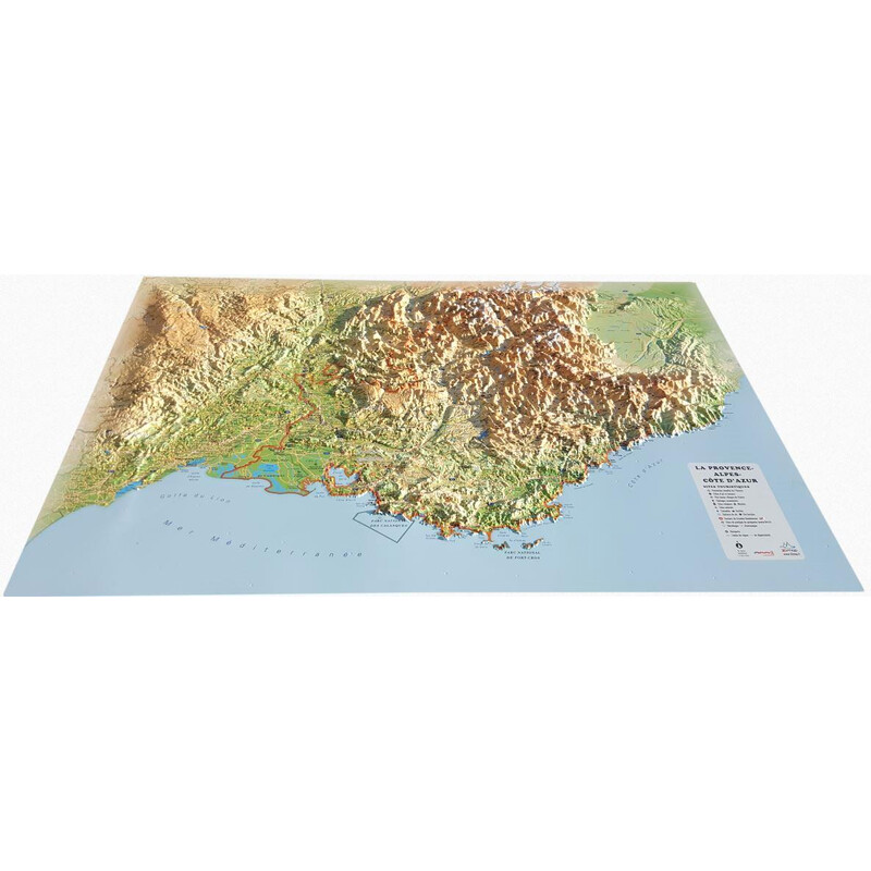 3Dmap Mappa Regionale La Provence-Alpes-Cotes d'Azur