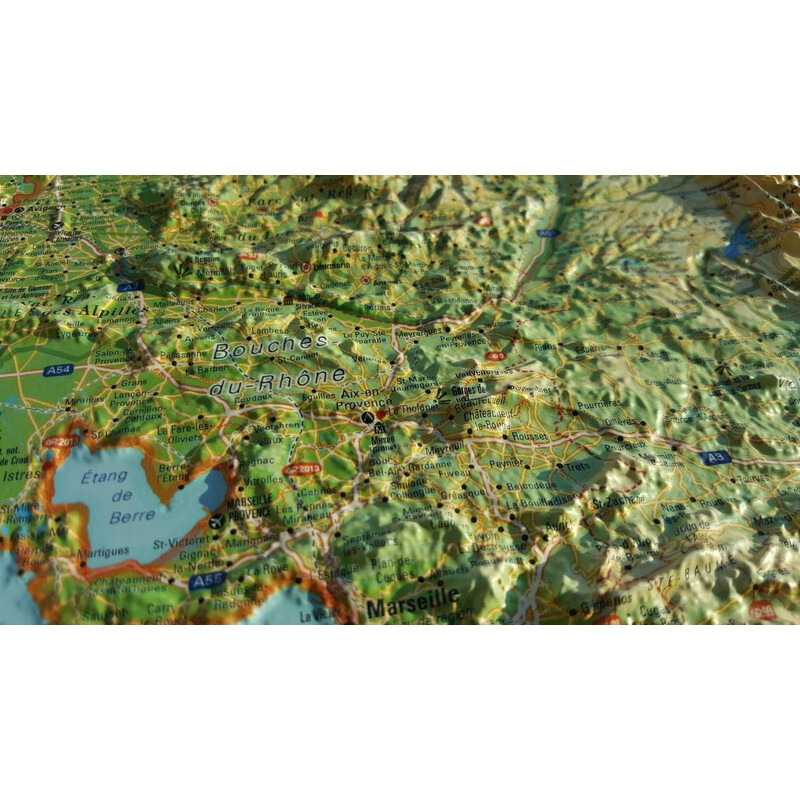 3Dmap Mappa Regionale La Provence-Alpes-Cotes d'Azur