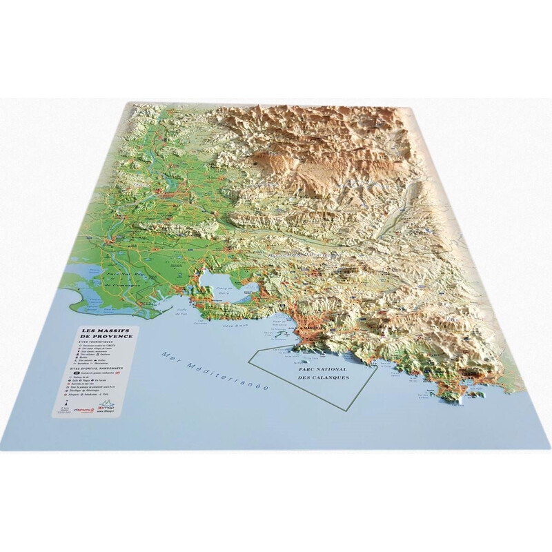 3Dmap Mappa Regionale Les Massifs de Provence