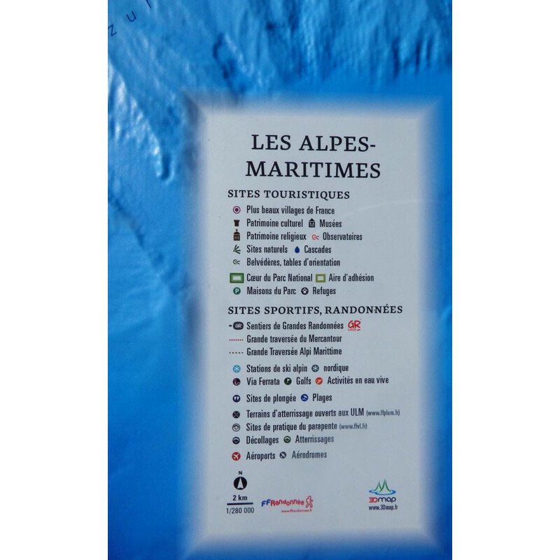 3Dmap Mappa Regionale Les Alpes Maritimes