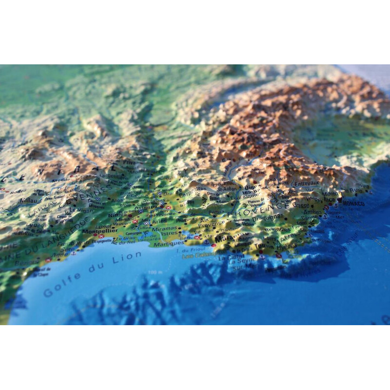 3Dmap Mappa La France Physique (petite)