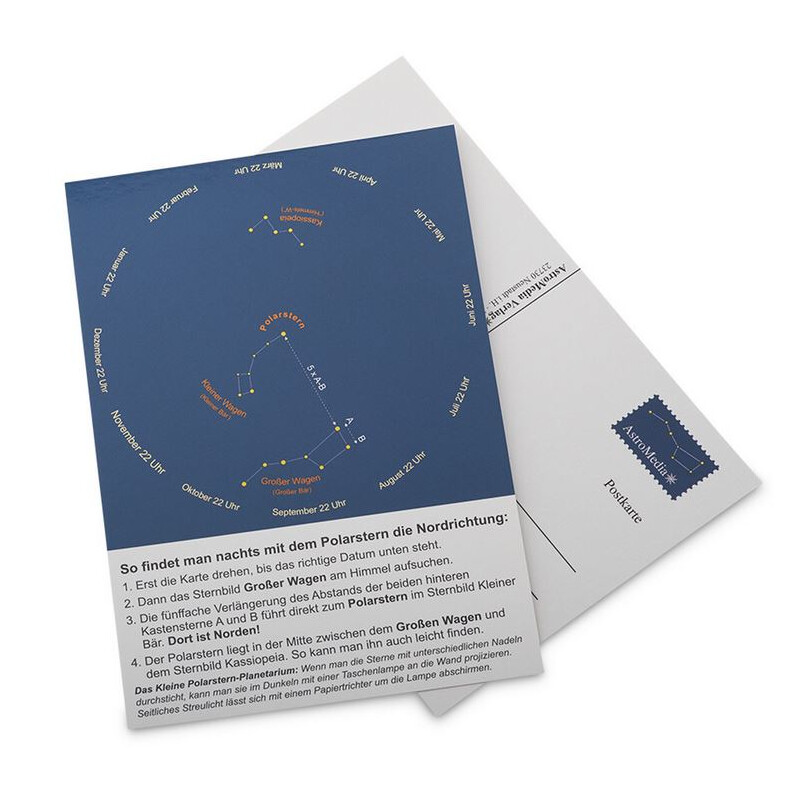AstroMedia Carta Stellare Polarsternfinder Postkarte 10 Stück