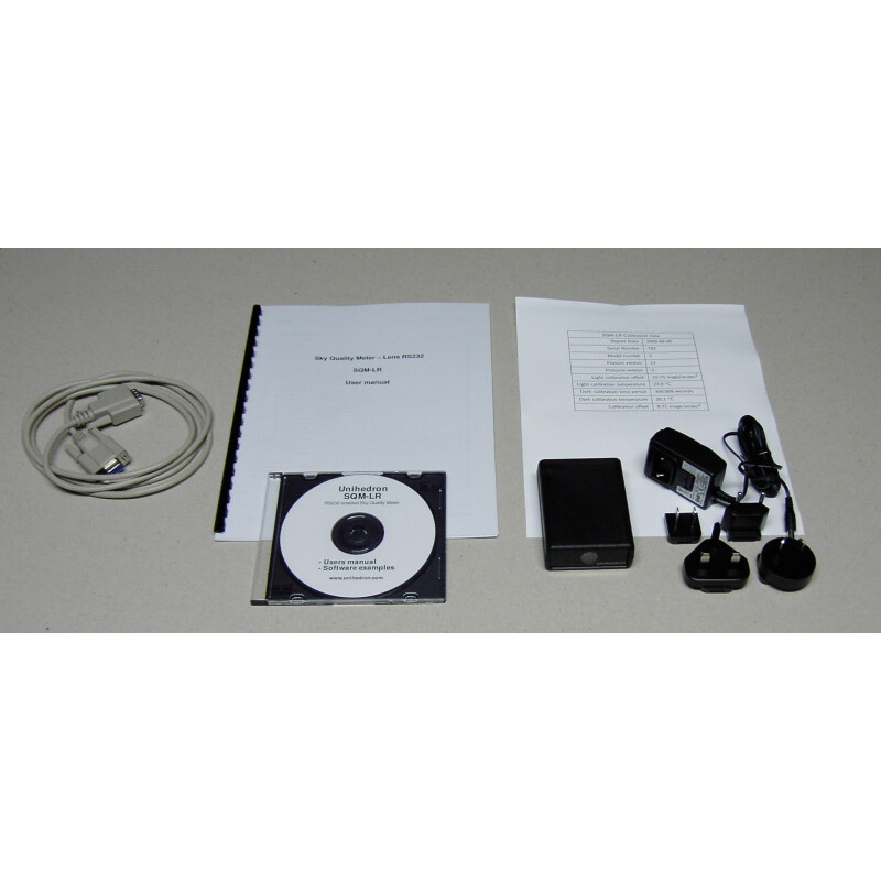 Unihedron Fotometro Sky Quality Meter SQM con lenti e RS232