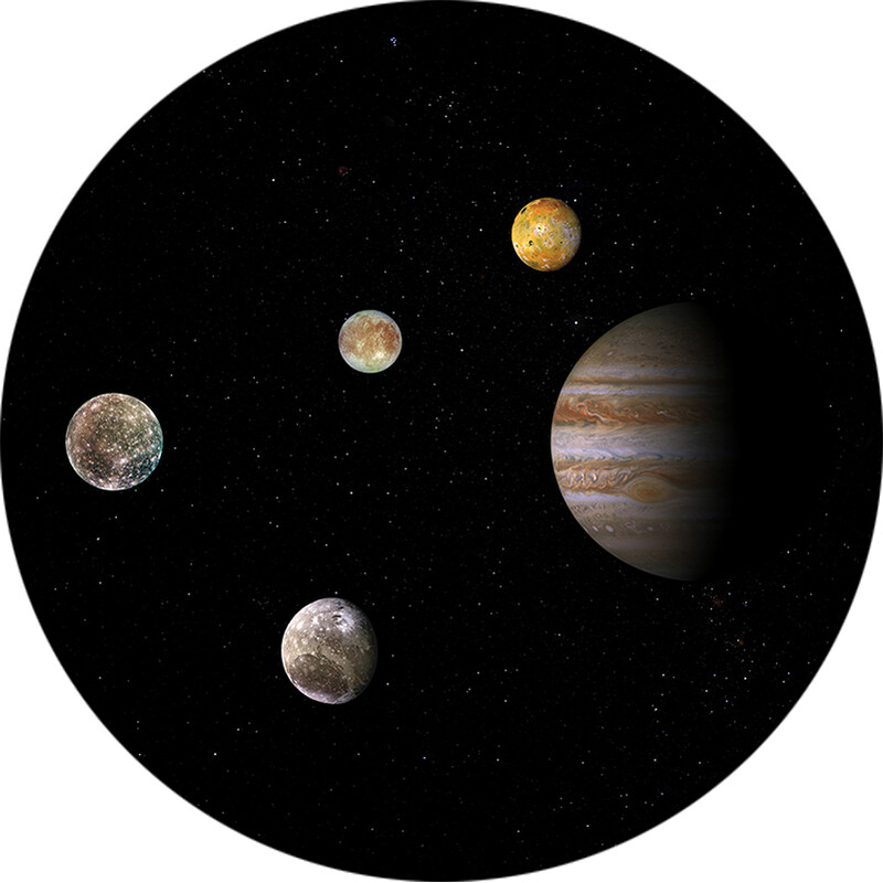 Redmark Diapositiva per planetari Bresser e NG con il Sistema di Giove