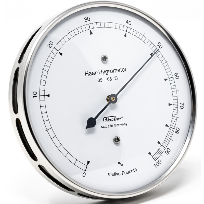 Fischer Stazione meteo Hair-Hygrometer Stainless Steel