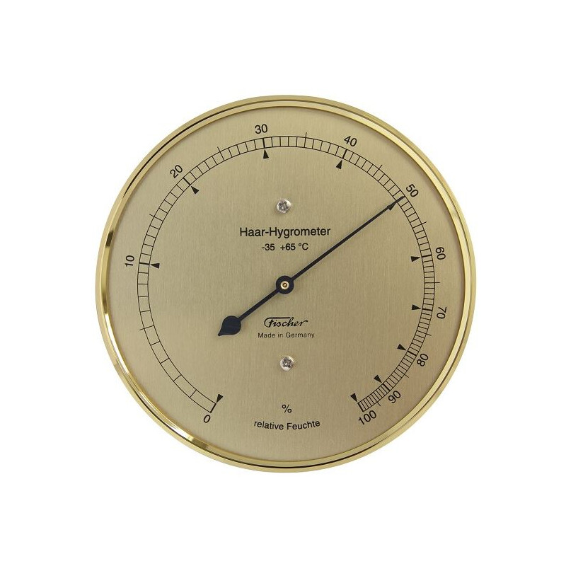 Fischer Stazione meteo Hair-Hygrometer brass