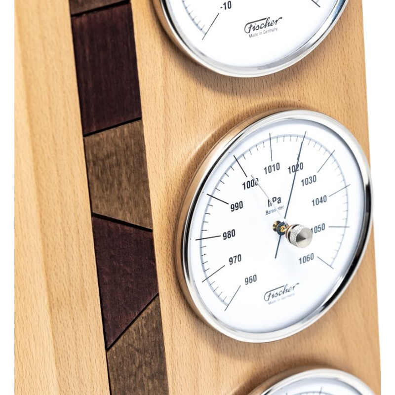 Fischer Stazione meteo in vero legno Faggio Natura
