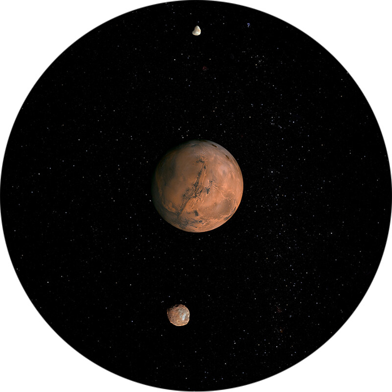 Redmark Diapositiva per planetari Bresser e NG con il Sistema di Marte