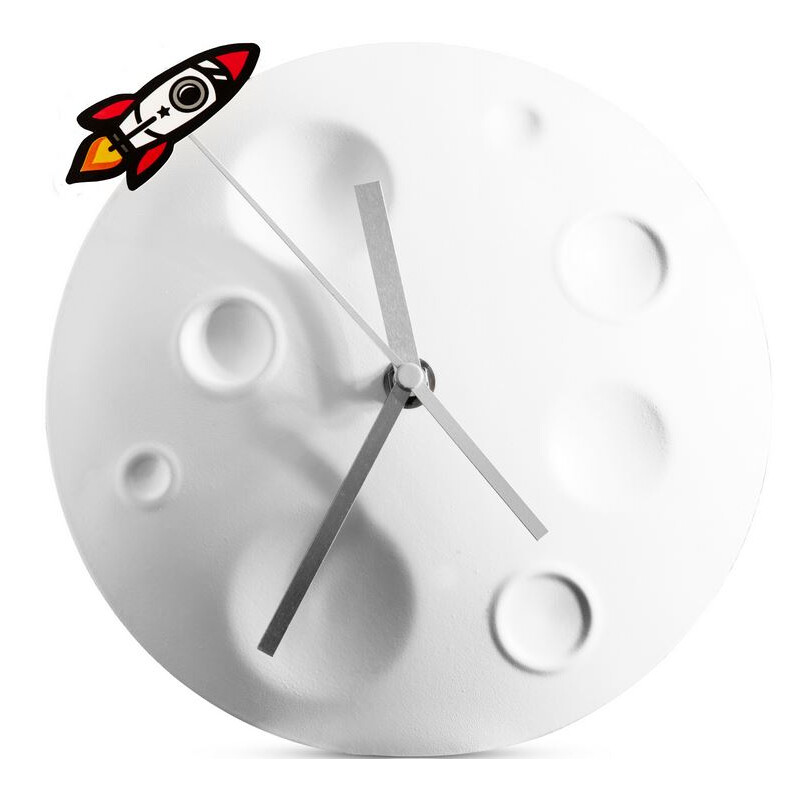 suck UK Orologio Rocket Moon Clock