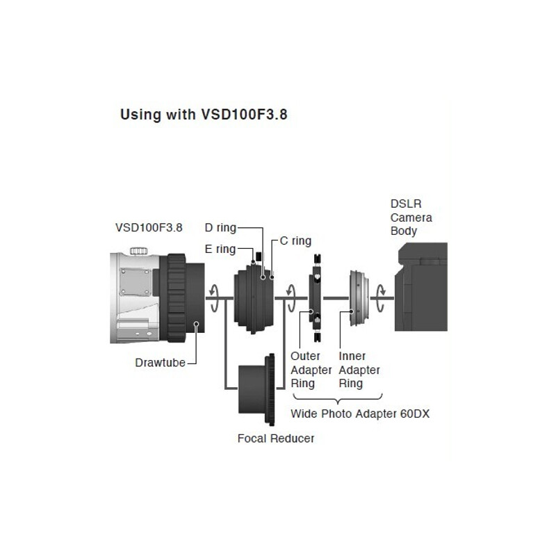 Vixen Adattore Fotocamera Adapter 60DX per Nikon