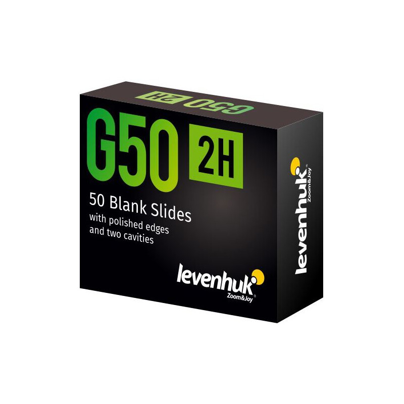 Levenhuk Vetrino per microscopio G50 2H 50 pezzi