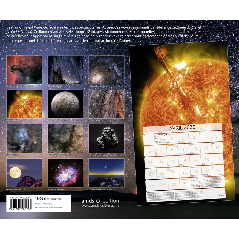 Amds édition  Calendario Astronomique 2020