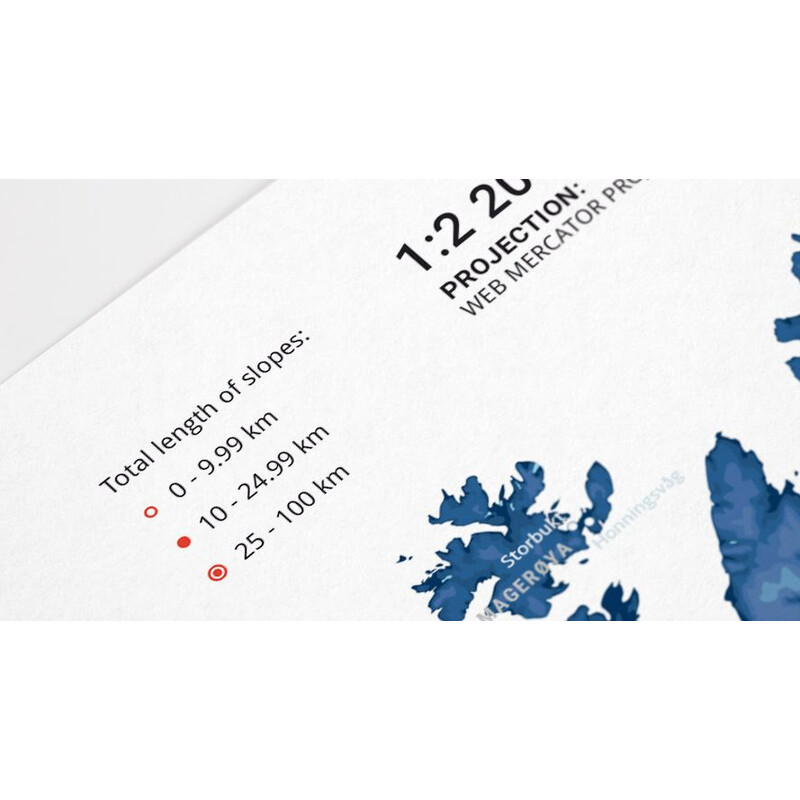 Marmota Maps Mappa Regionale Ski Resorts of Scandinavia