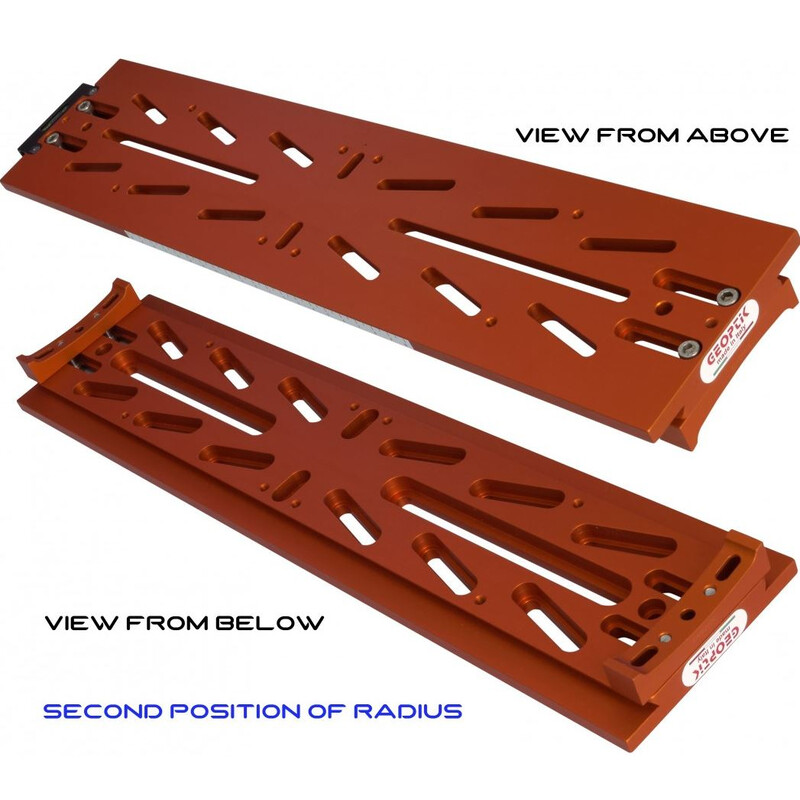 Geoptik Slitta a coda di rondine Losmandy-Style con supporti cuscinetto per C8
