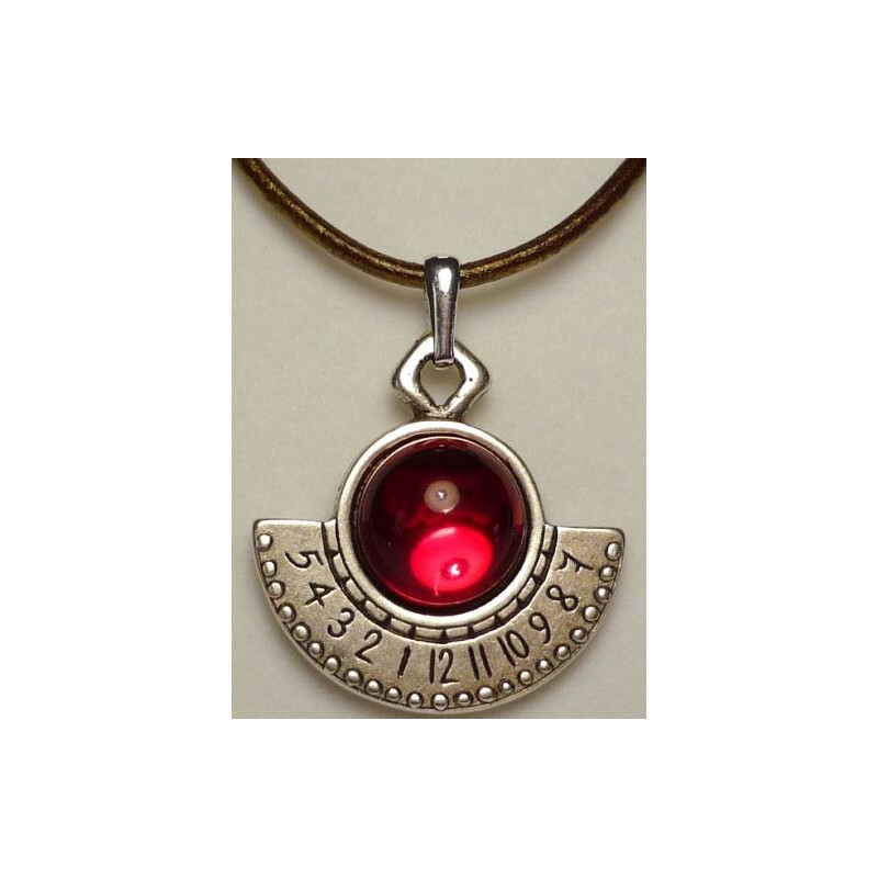 Ragalaxys Necklace Hypatia Sundial Red