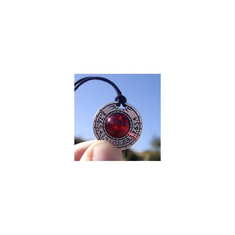 Ragalaxys Anello portachiavi Saturn Sundial Amethyst