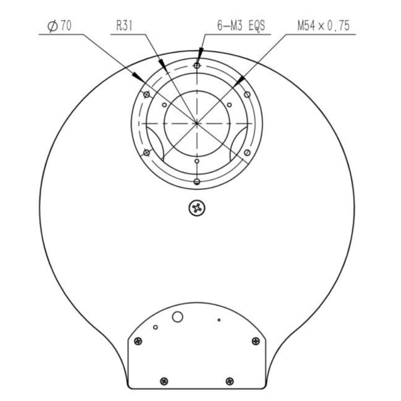 QHY Filterrad CFW3M-US 7x 36 mm