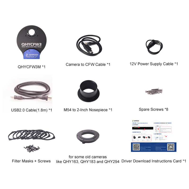 QHY Ruota portafiltri CFW3M-US 7x 36 mm