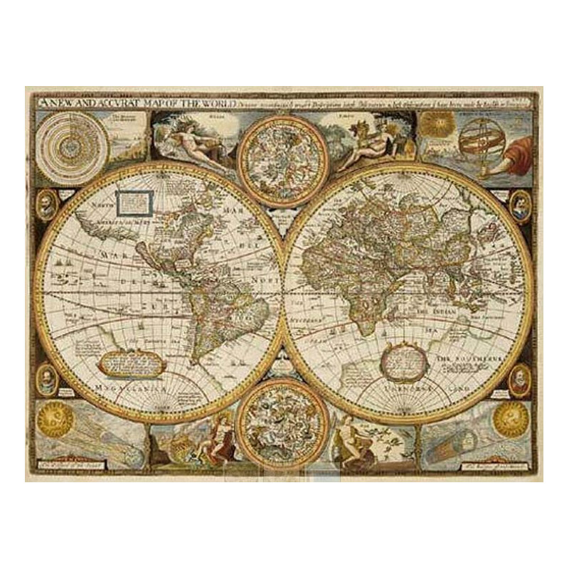 freytag & berndt Mappa del Mondo Antico John Speed 1651 (91 x 69 cm)
