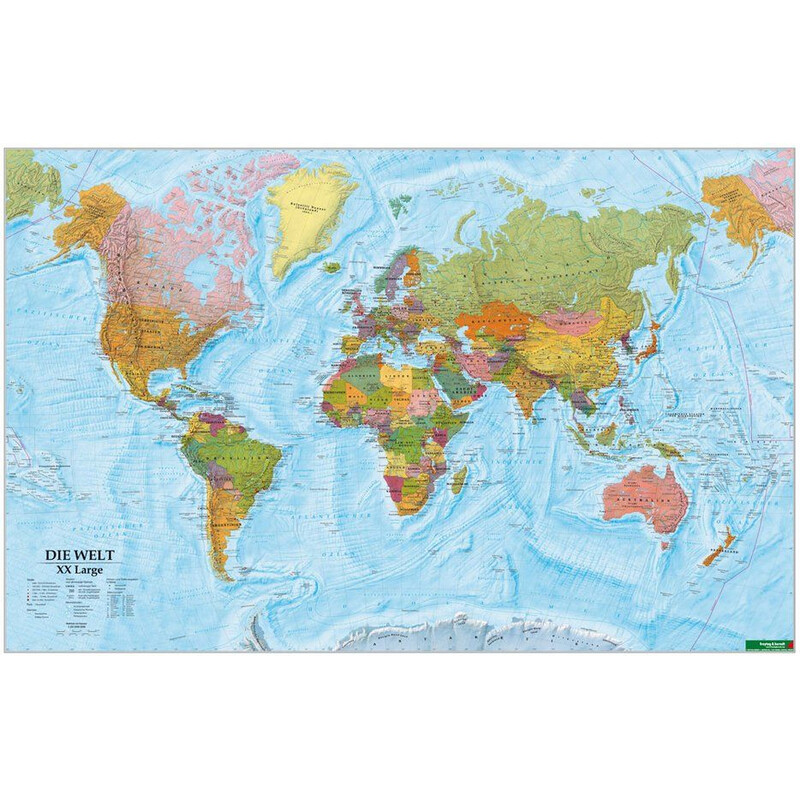 freytag & berndt Mappa del Mondo politica (202 x 130 cm)