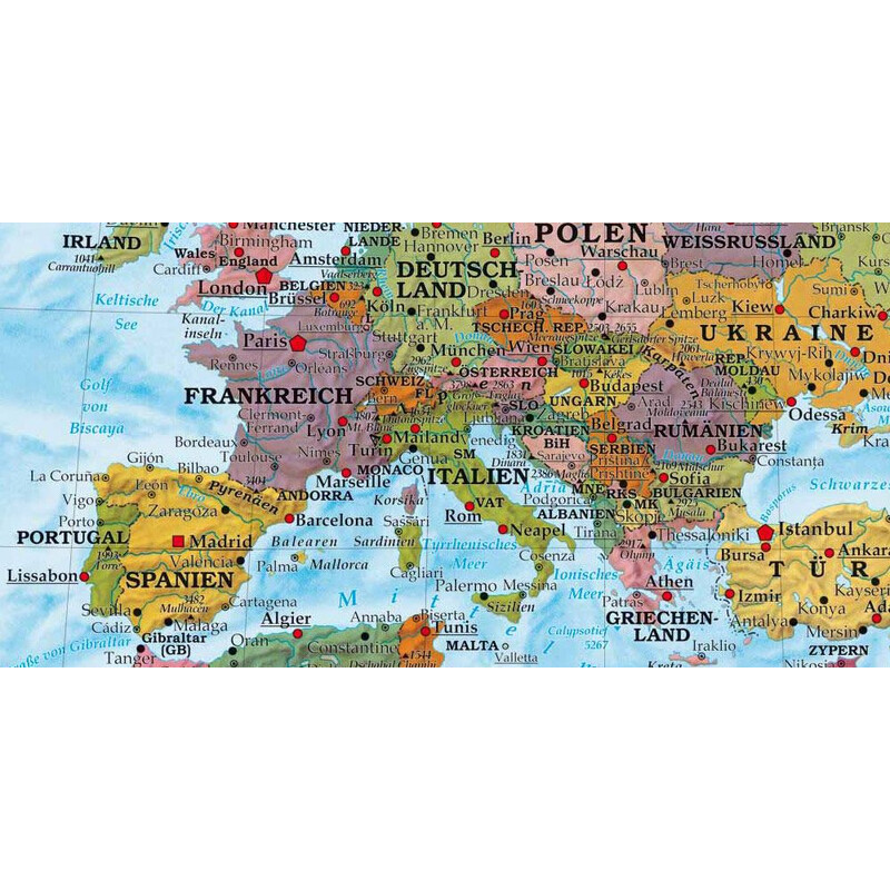 freytag & berndt Mappa del Mondo politica (202 x 130 cm)