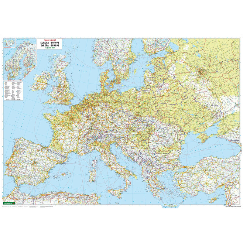 freytag & berndt Carta continentale Europa (127 x 90 cm)