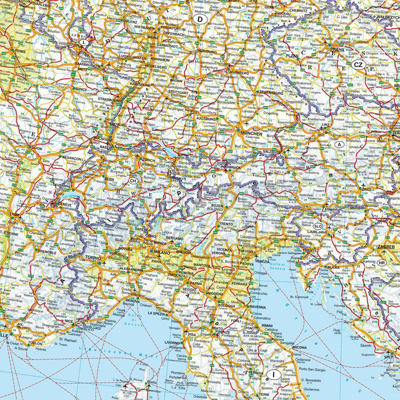 freytag & berndt Carta continentale Europa (127 x 90 cm)