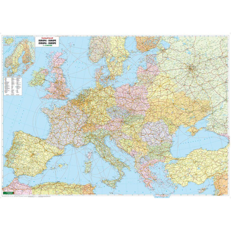 freytag & berndt Carta continentale Europa (127 x 90 cm)