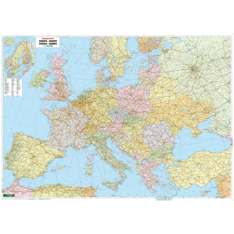 freytag & berndt Carta continentale Europa (127 x 90 cm)