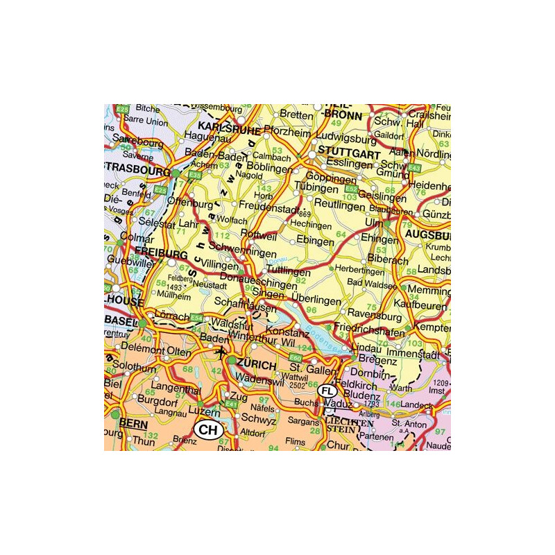 freytag & berndt Carta continentale Europa (127 x 90 cm)