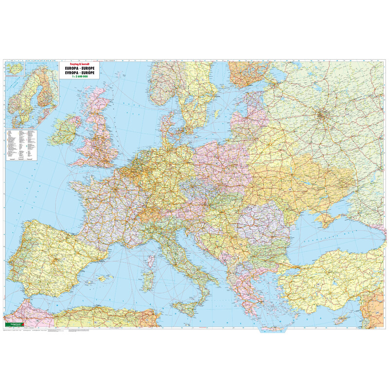 freytag & berndt Carta continentale Europa (172 x 123 cm)