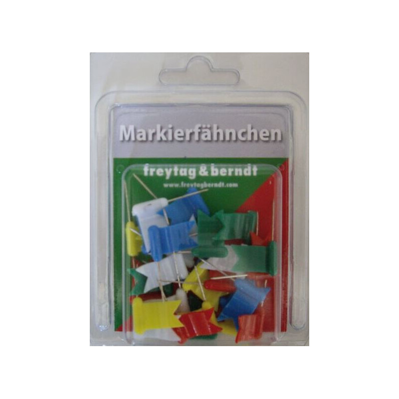 freytag & berndt Bandierine segnaposto colorate miste 30 pezzi