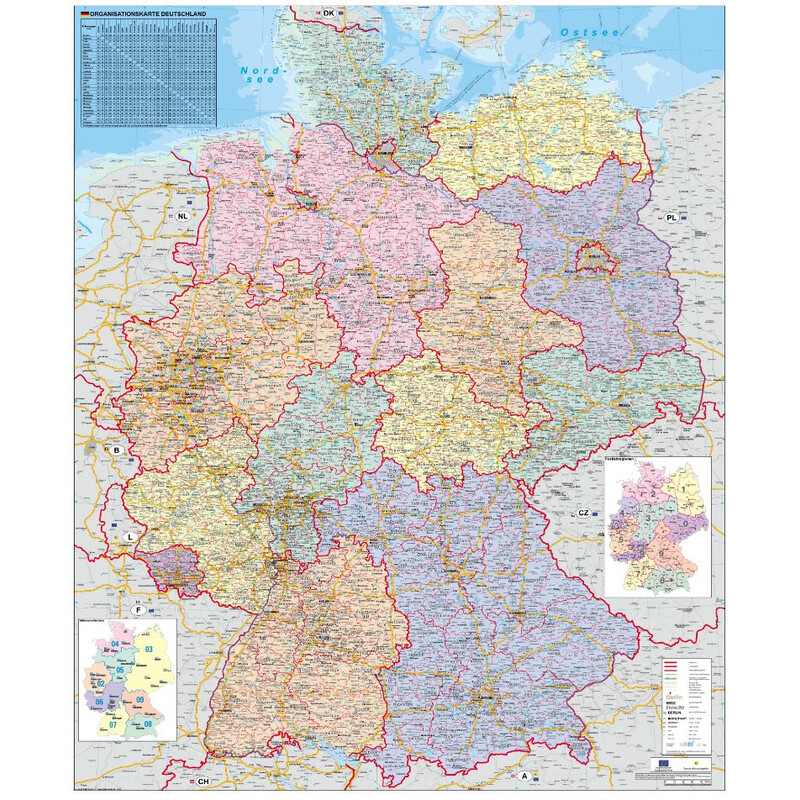 Stiefel Mappa Deutschland Organisationskarte