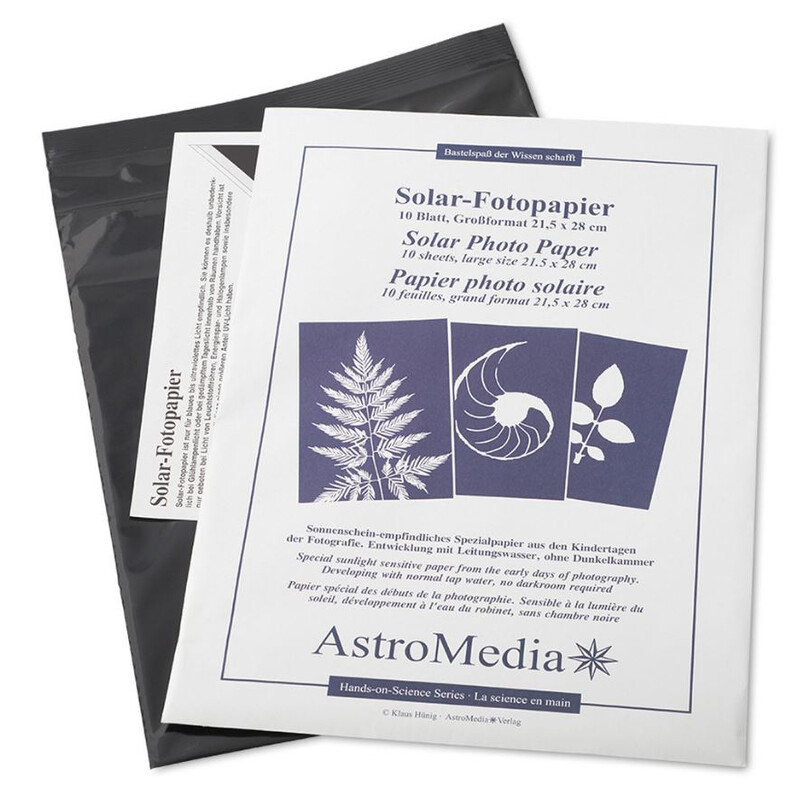 AstroMedia Kit La carta fotografica solare 21,5 x 28 cm
