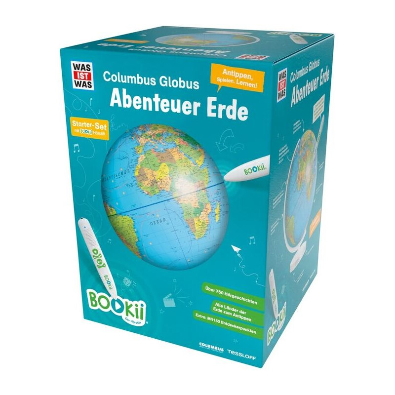 Tessloff-Verlag Globo per Bambini BOOKii Globus mit Stift 34cm