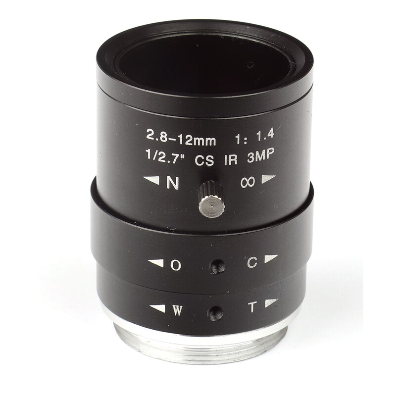 Omegon Obiettivo CS-Mount da 2,8-12mm f/1,4