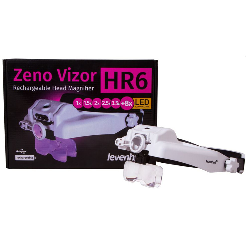 Levenhuk Lente d`Ingrandimento Zeno Vizor HR6 rechargeable