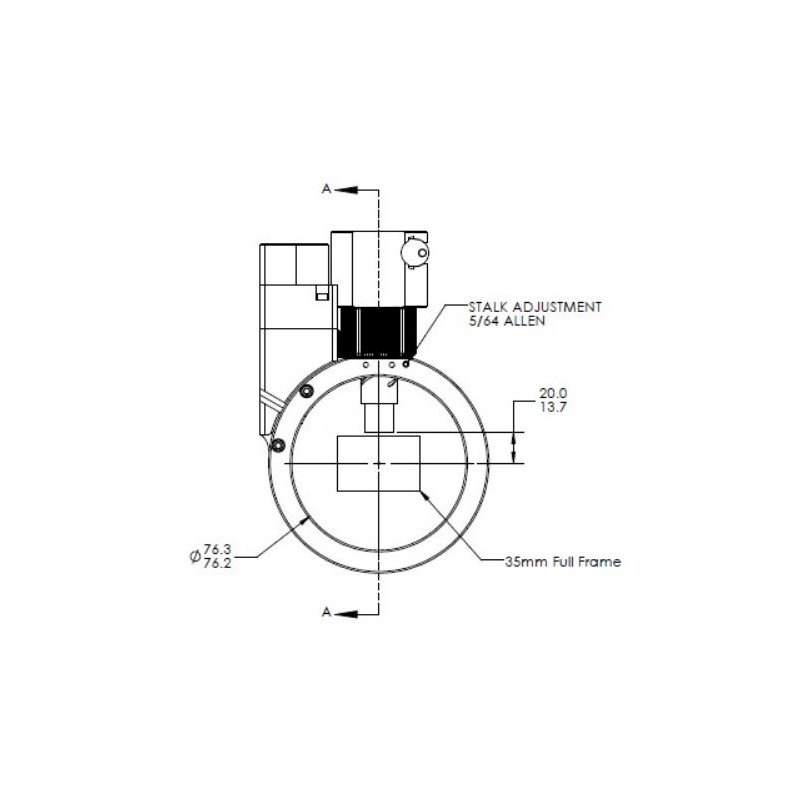 Optec Guida fuori asse Sagitta Off-Axis Guider manuell